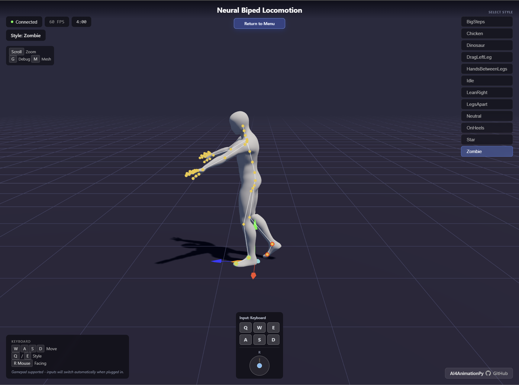 Biped locomotion preview